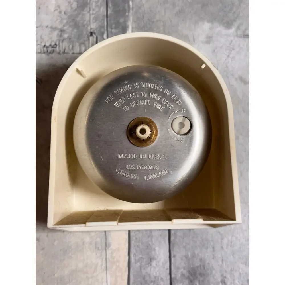 Vintage Sunbeam Food Timer 60 Minutes with Magnifier Loud Ring Alarm 3.25Hx3”W